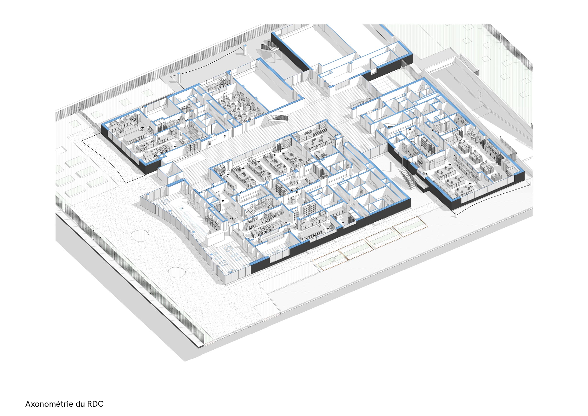 Ecole Ducasse – Paris Campus, Meudon, 3D cuisines