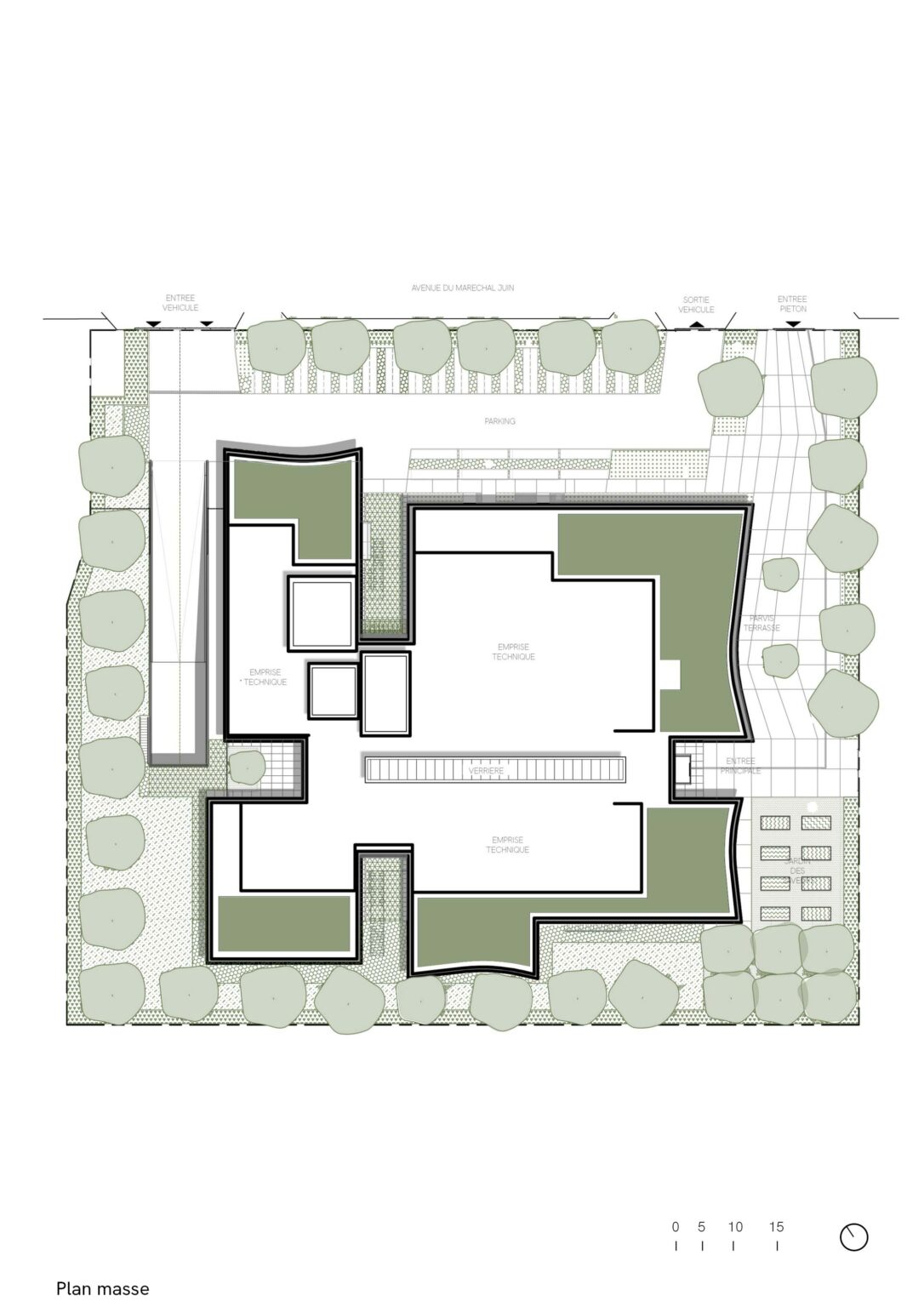 Ecole Ducasse – Paris Campus, Meudon, plan masse