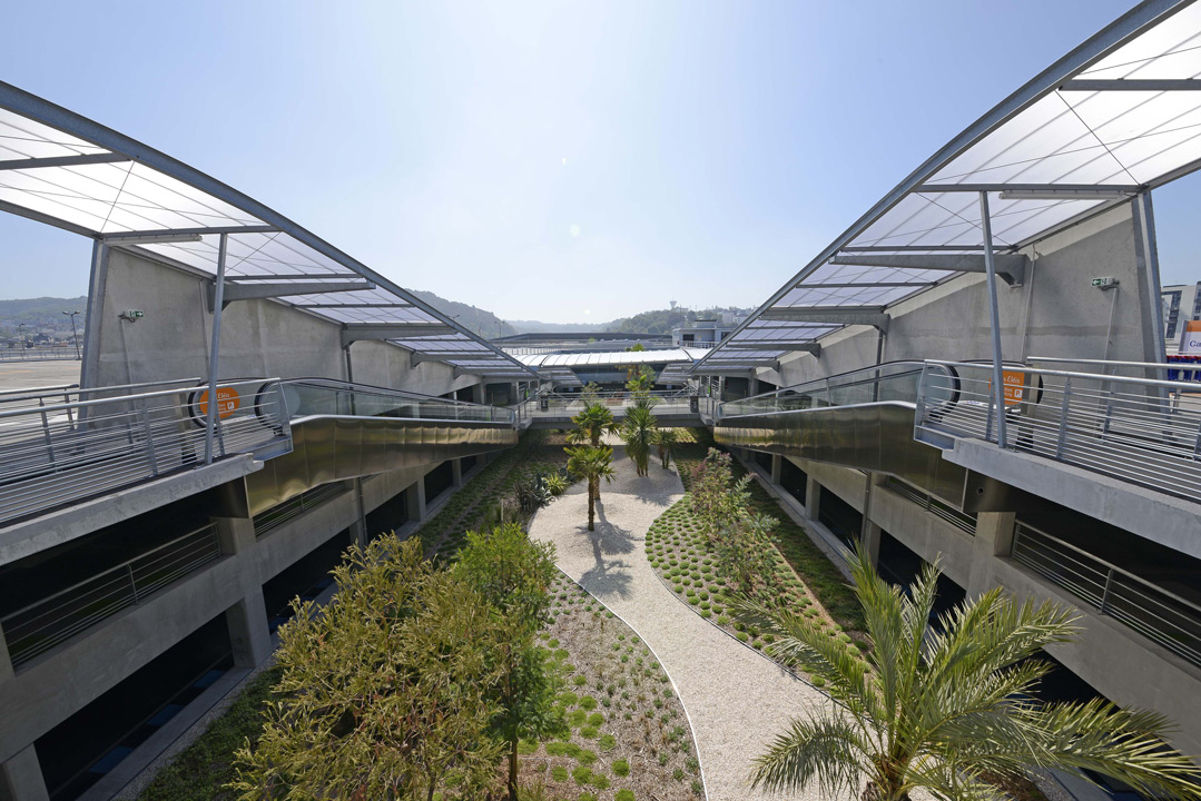 Les Eleis Shopping Centre, Cherbourg, landscape