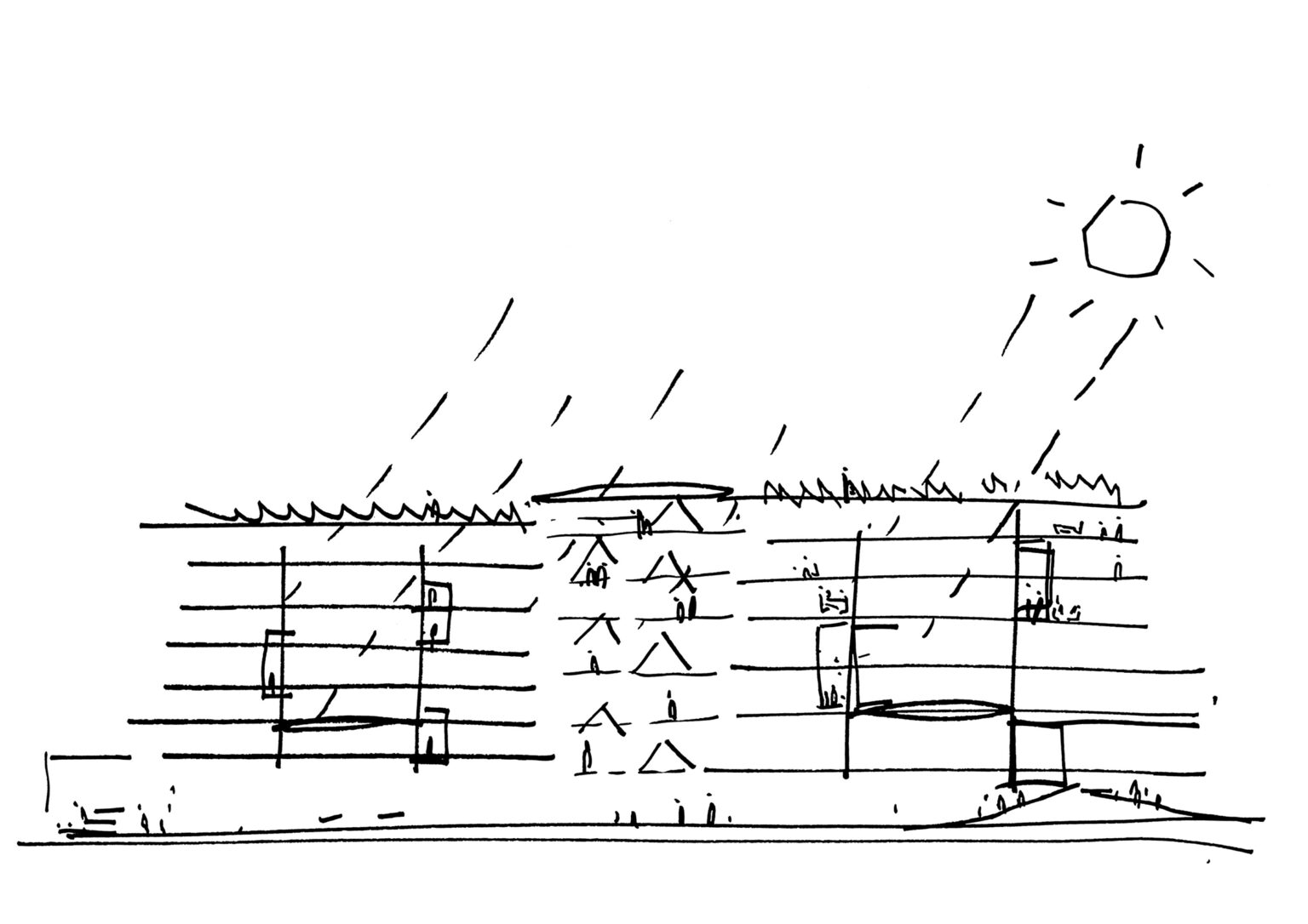 Shift, Nestlé, Issy-les-Moulineaux, croquis