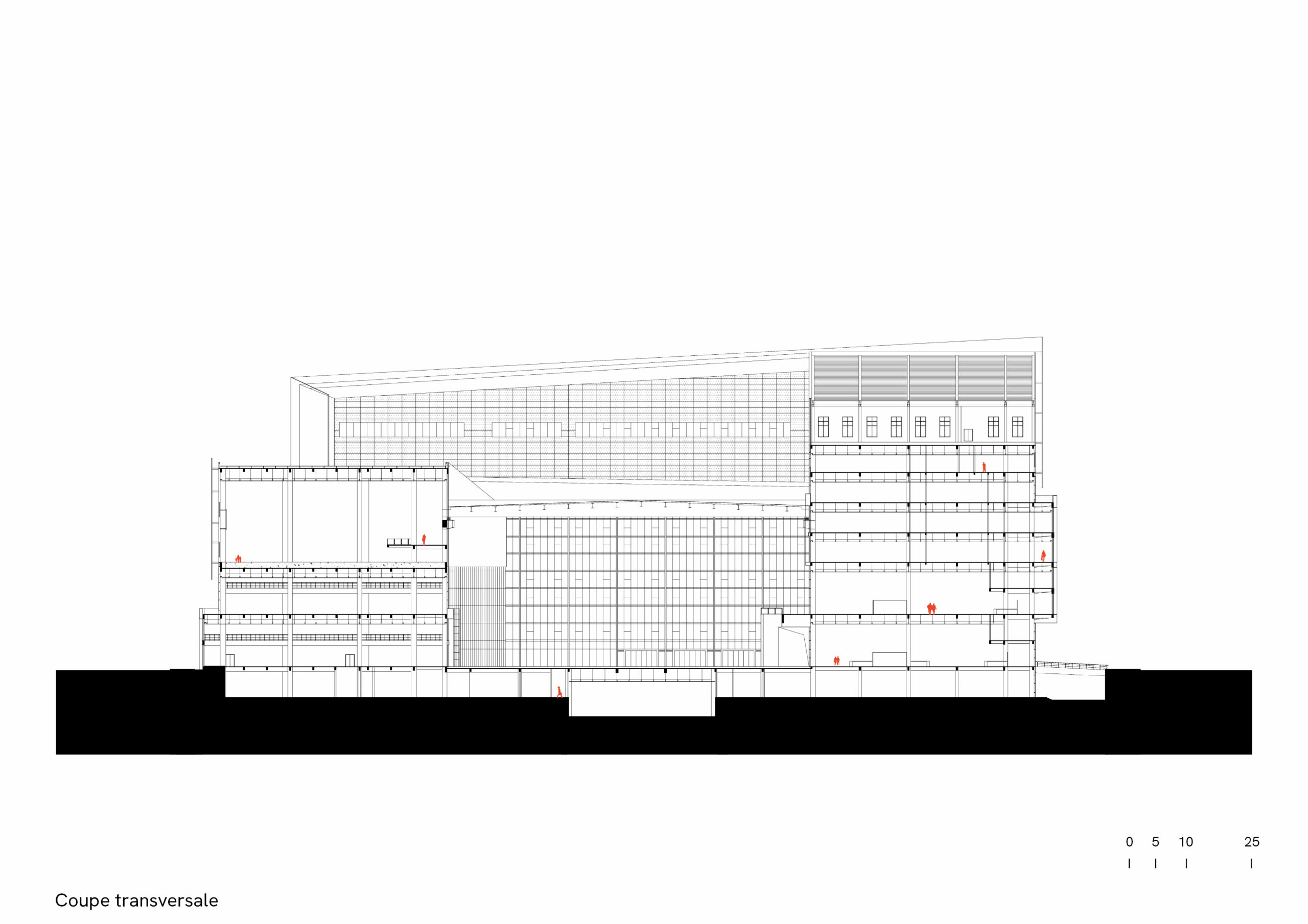 maison du citoyen wuhan cross-section