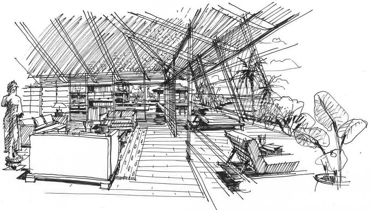 Jomchang Villas, Phuket, Thailand, sketch