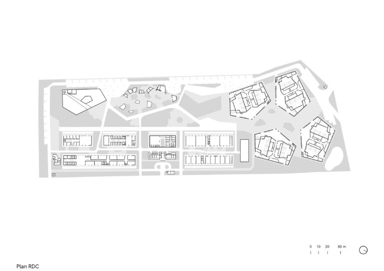 Université FASEG, Benin, ground floor blueprint