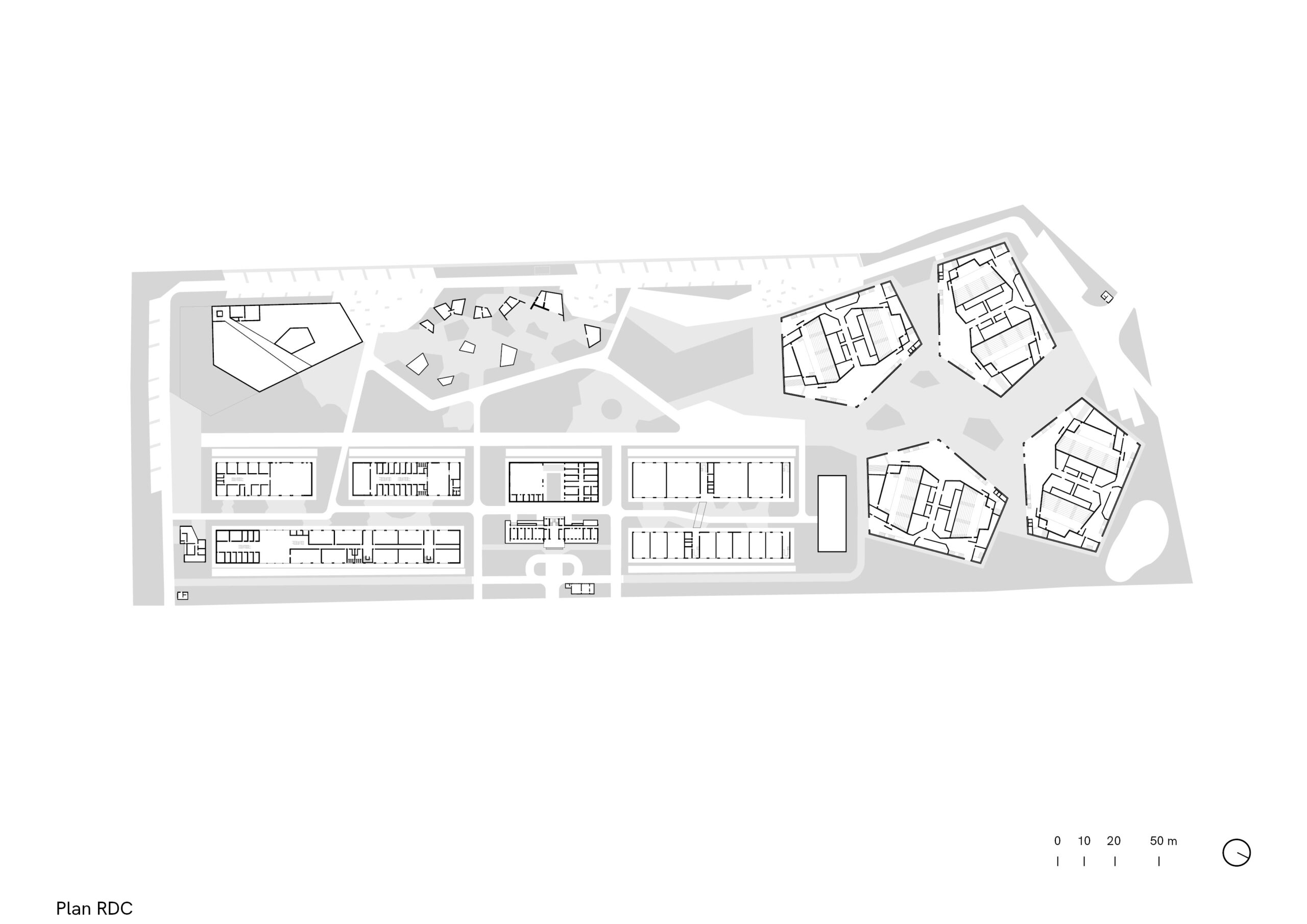Université FASEG, Benin, ground floor blueprint