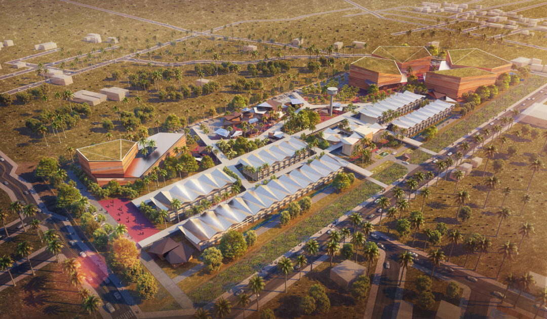 Université FASEG, Benin, aerial view