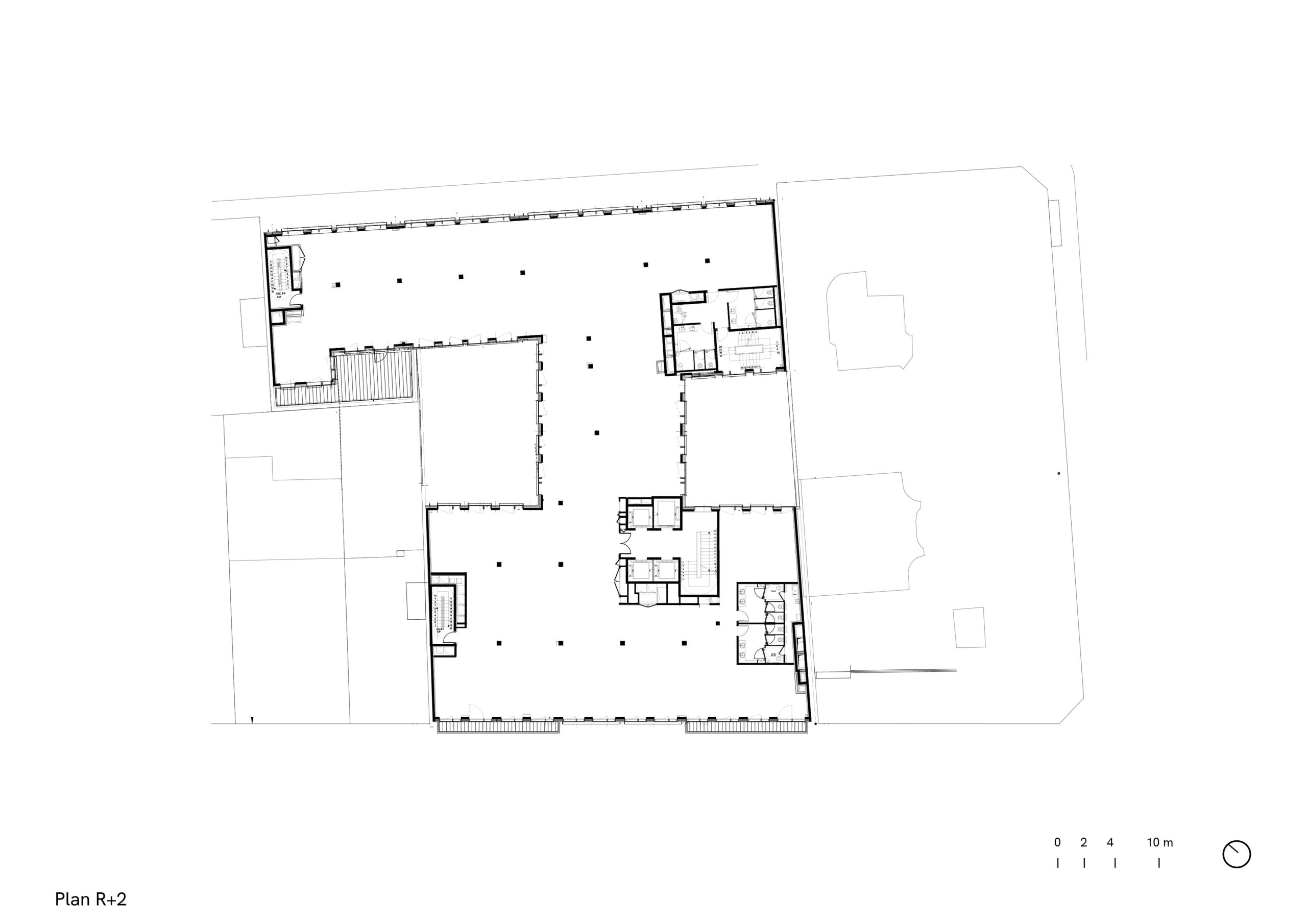 Cortis, Paris, R+2 blueprint