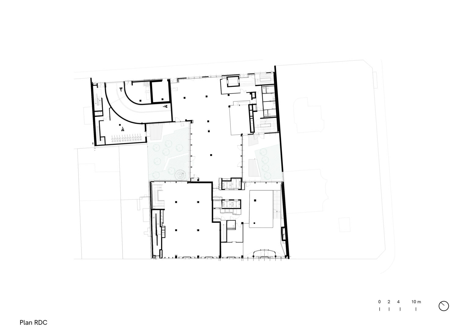 Cortis, Paris, plan RDC