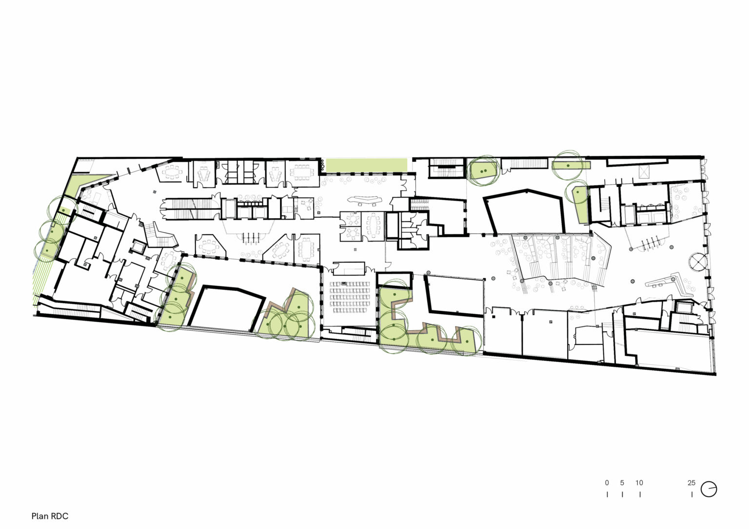 185 avenue Charles de Gaulle, Neuilly, plan rdc