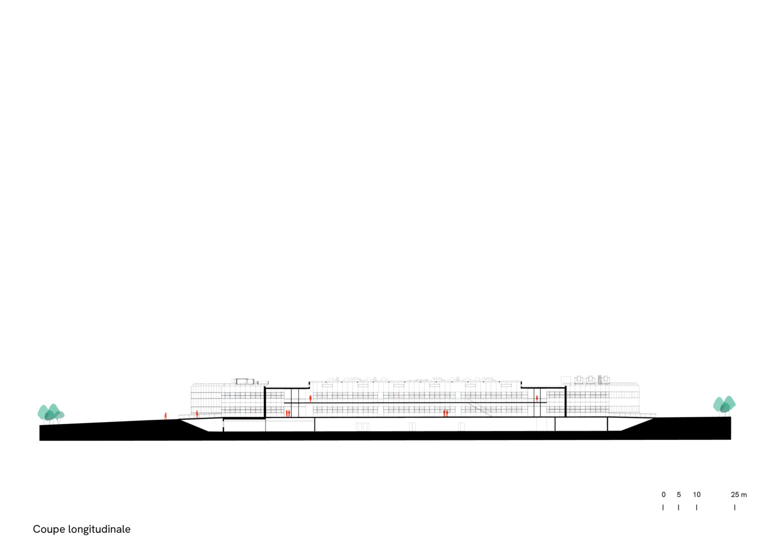 Helios Research centre, Saint-Jean-de-Braye, cross-section