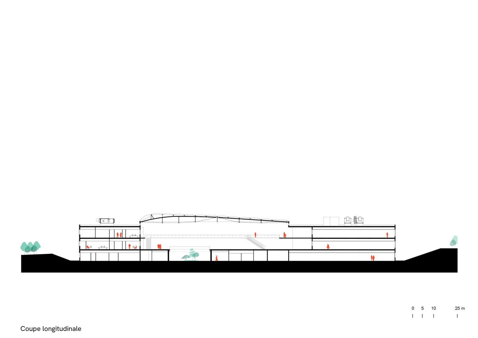 Helios Research centre, Saint-Jean-de-Braye, cross-section