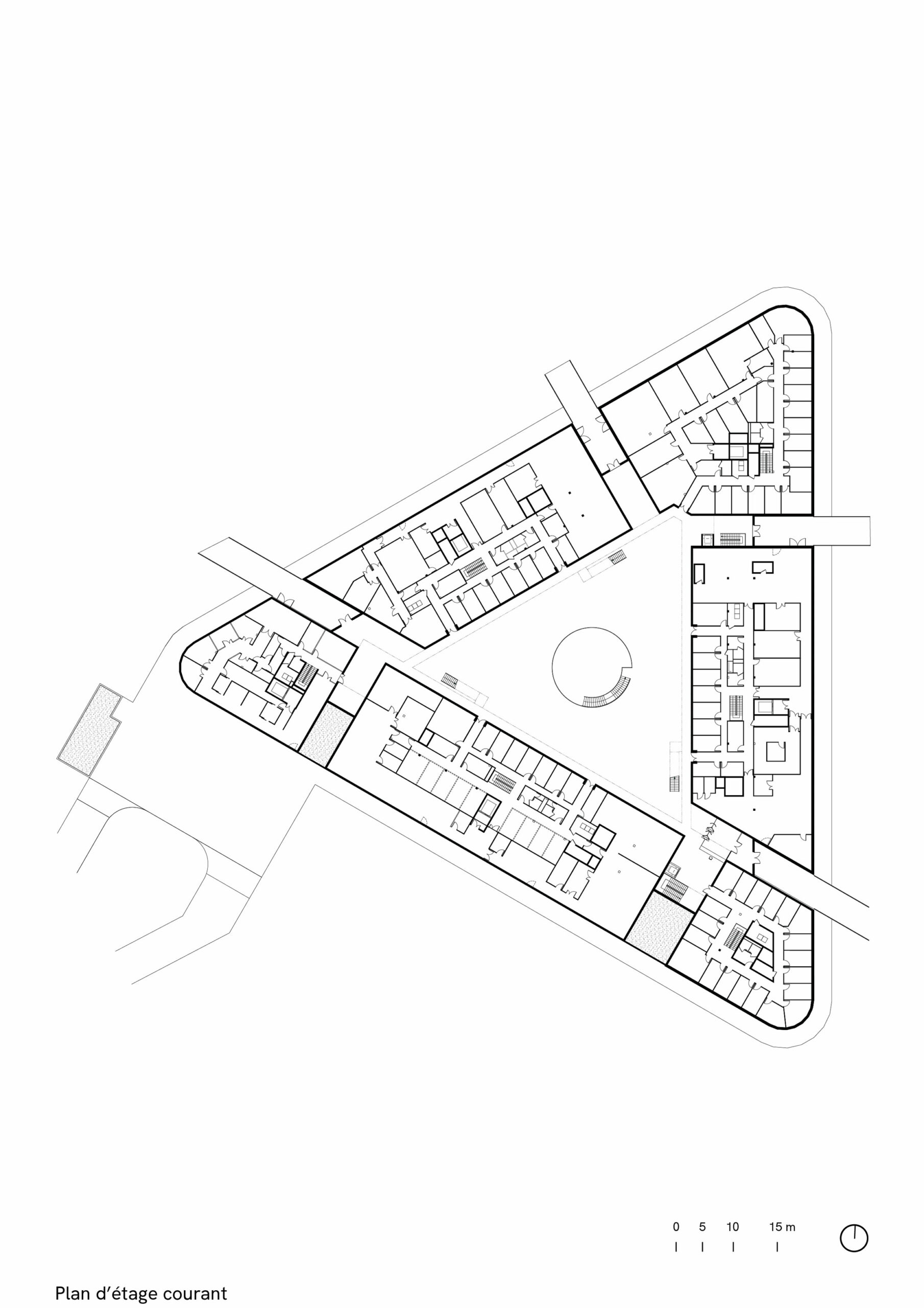 Helios Research centre, Saint-Jean-de-Braye, blueprint