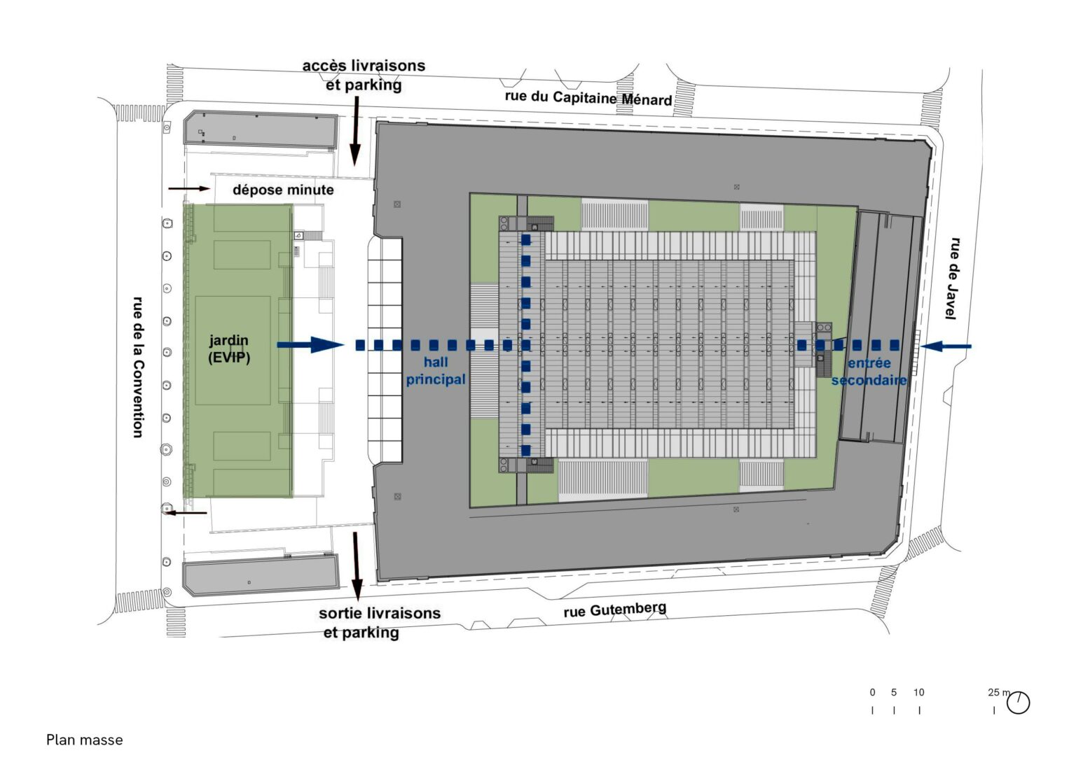 imprimerie nationale, paris, plan masse