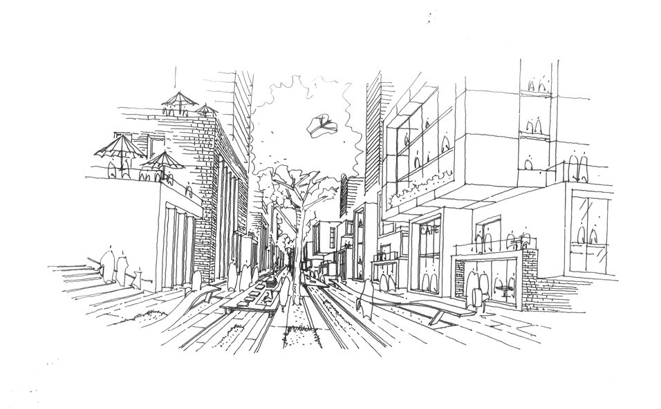 Wuhan CBD sketch