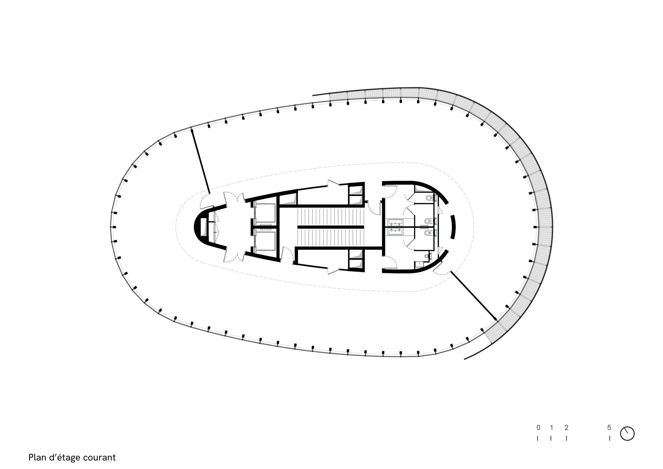 Dijon Elithis Tower blueprint