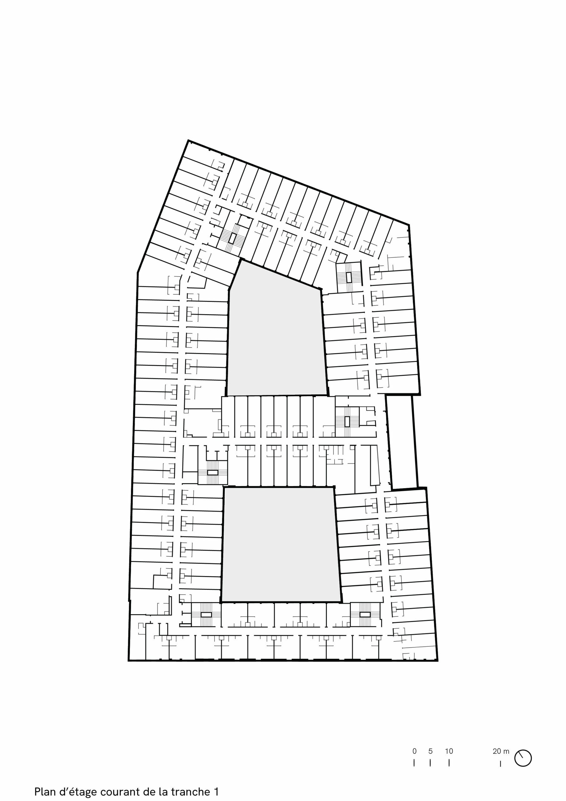 Palaiseau, campus ecla, plan tranche 1