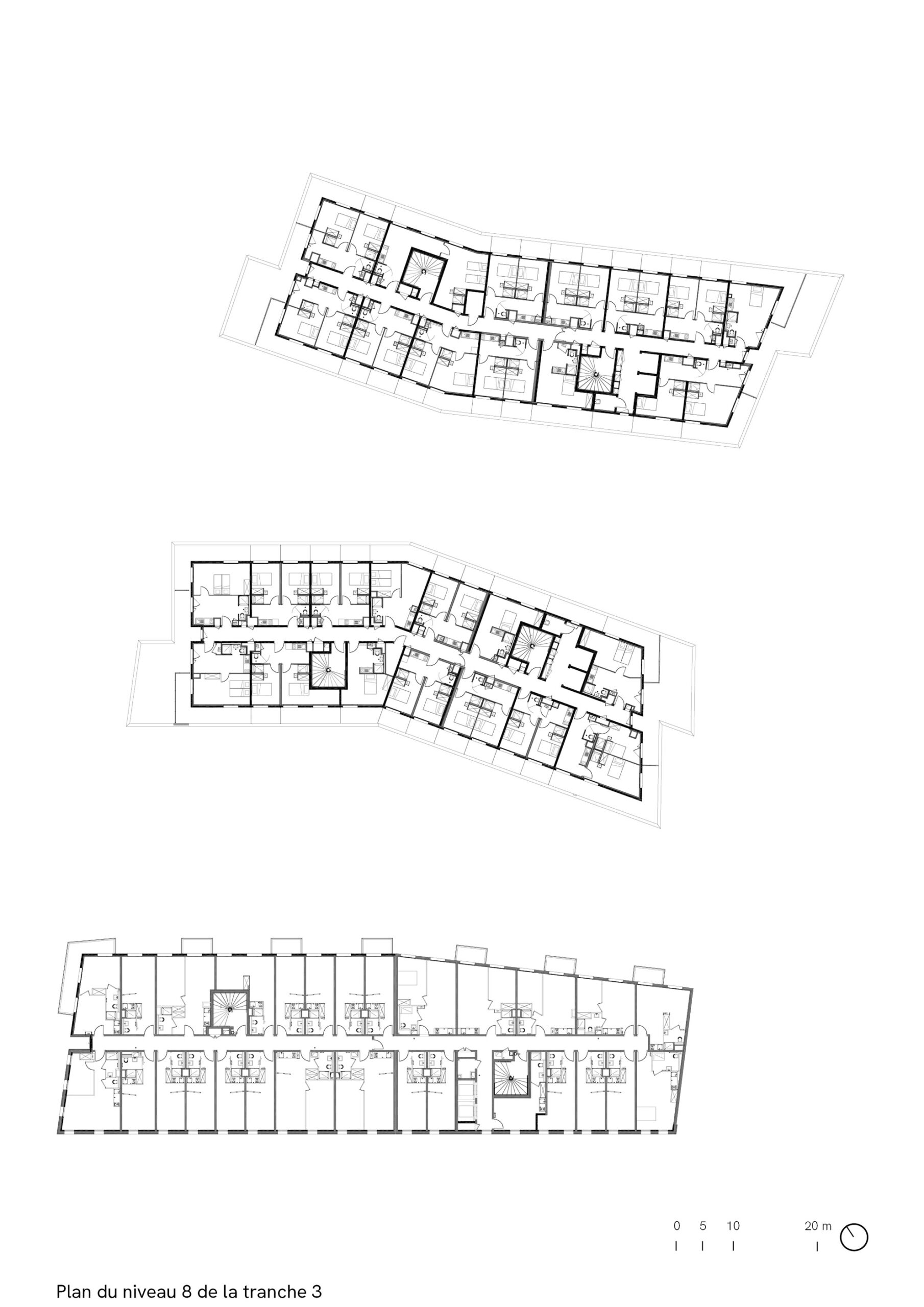 Palaiseau, campus ecla, plan niveau 8 tranche 3