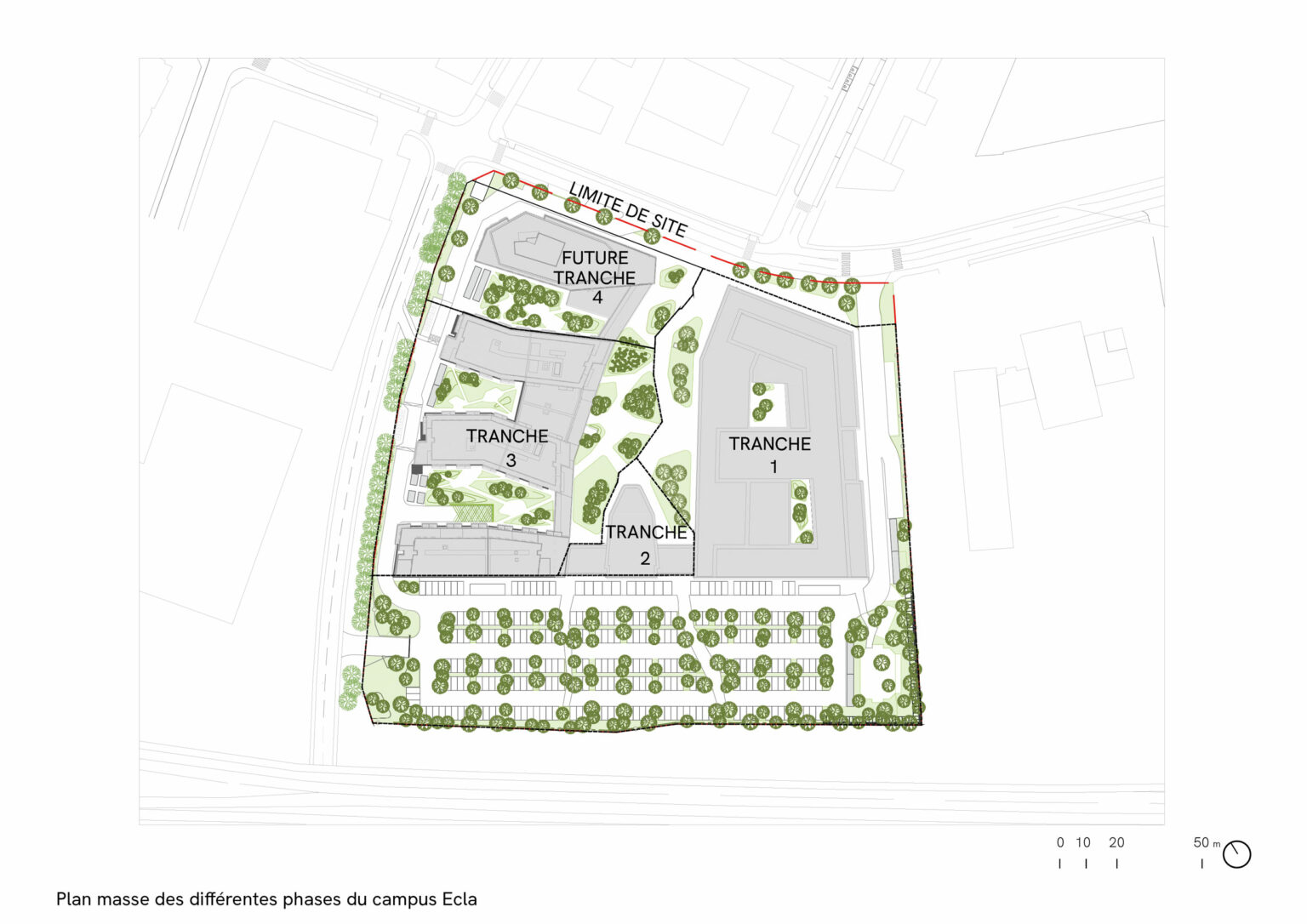 Palaiseau, campus ecla, plan masse