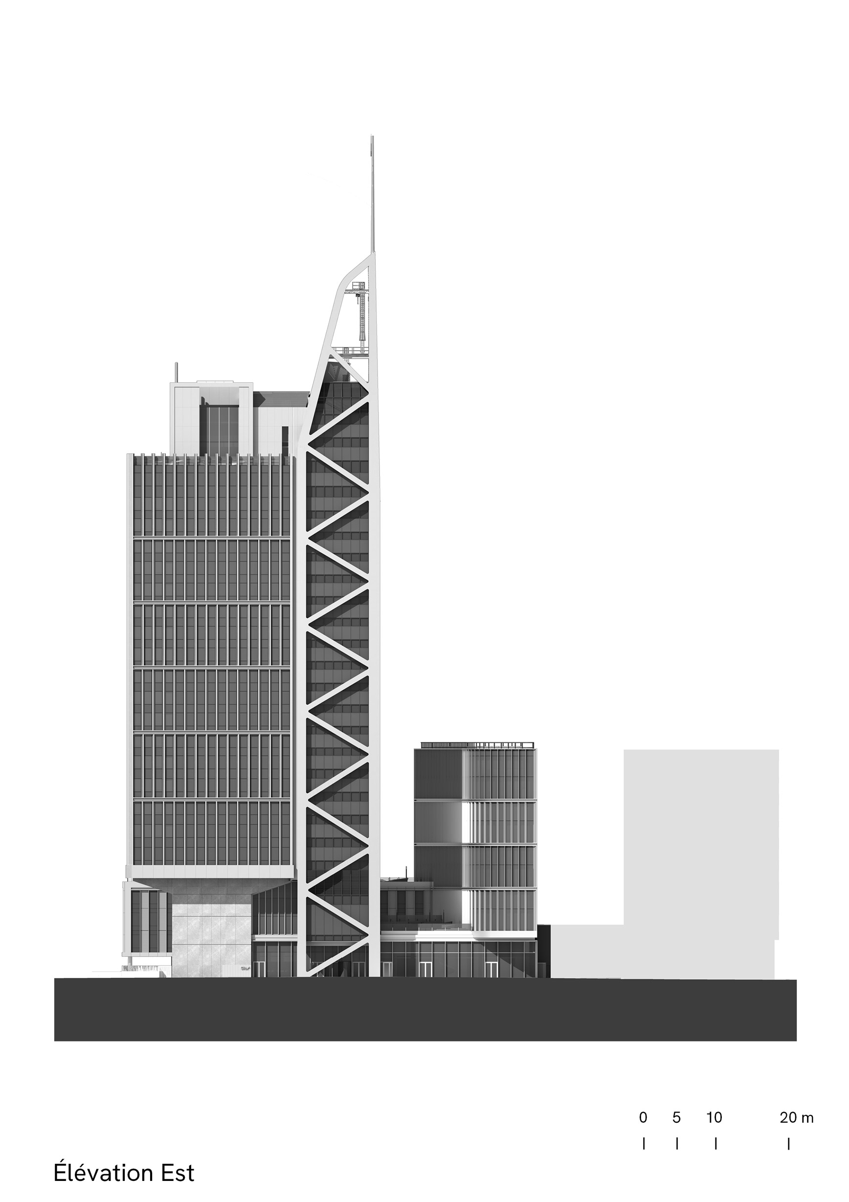 Silex2, Lyon, elevation est