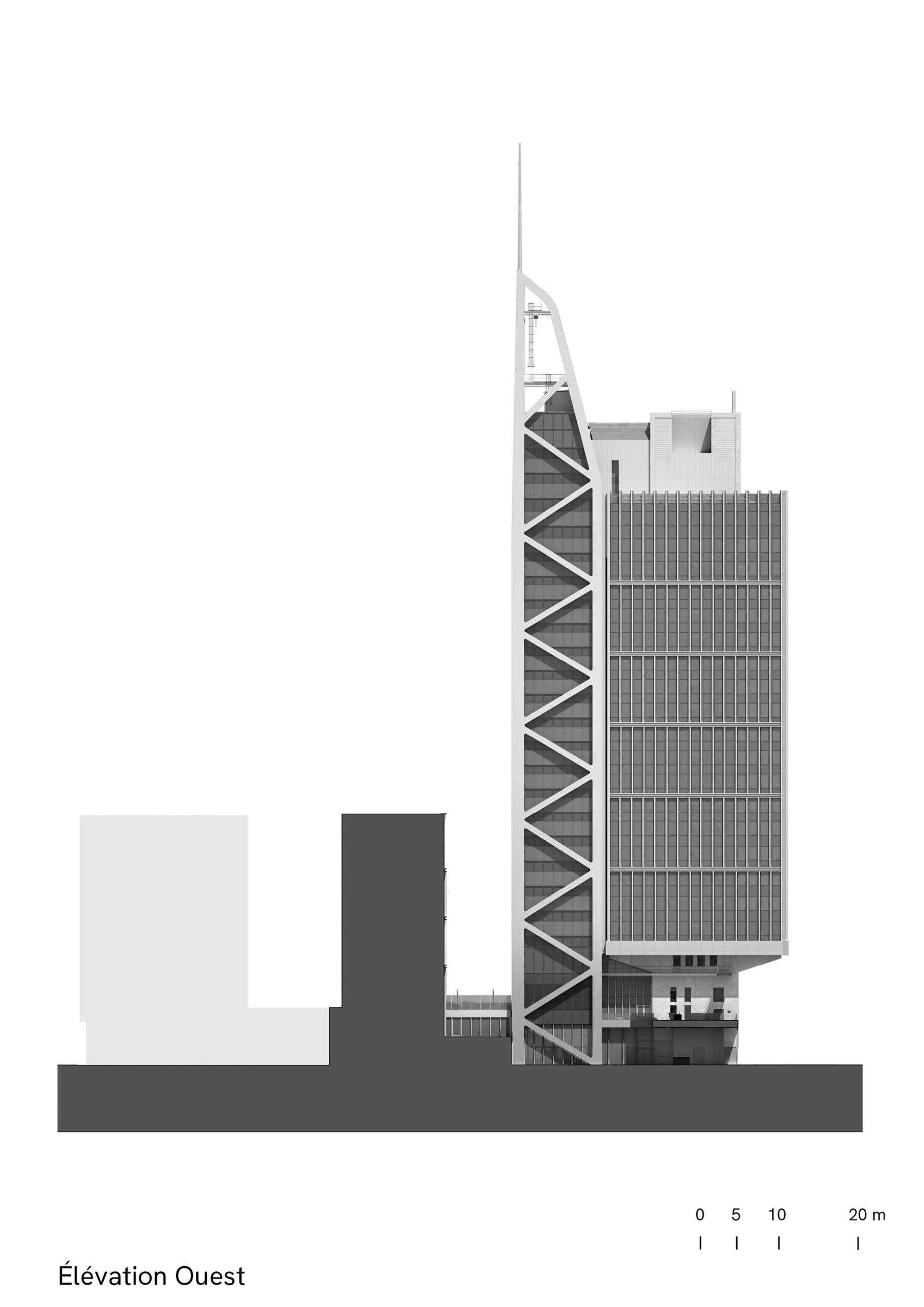 Silex2, Lyon, elevation ouest