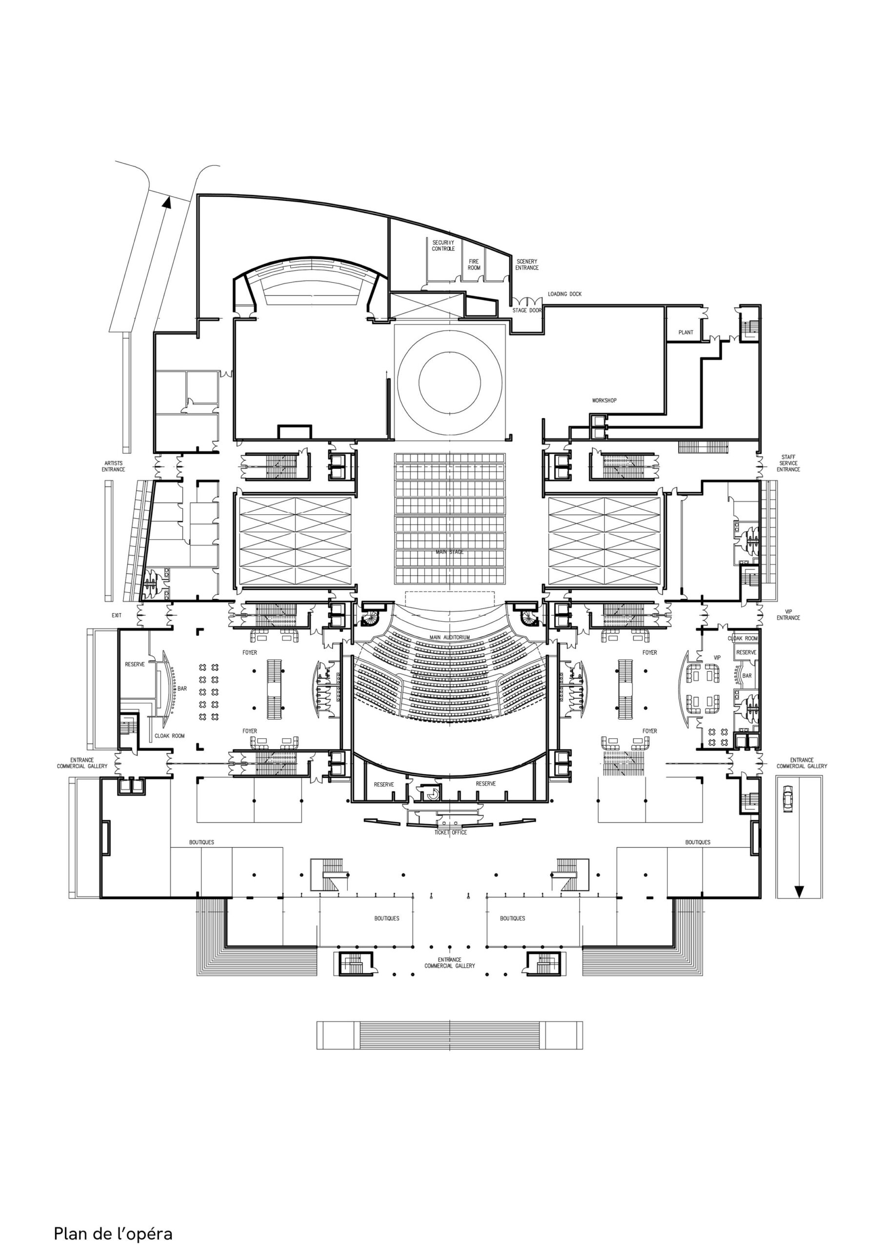 Shanghai Opera House, China, blueprint