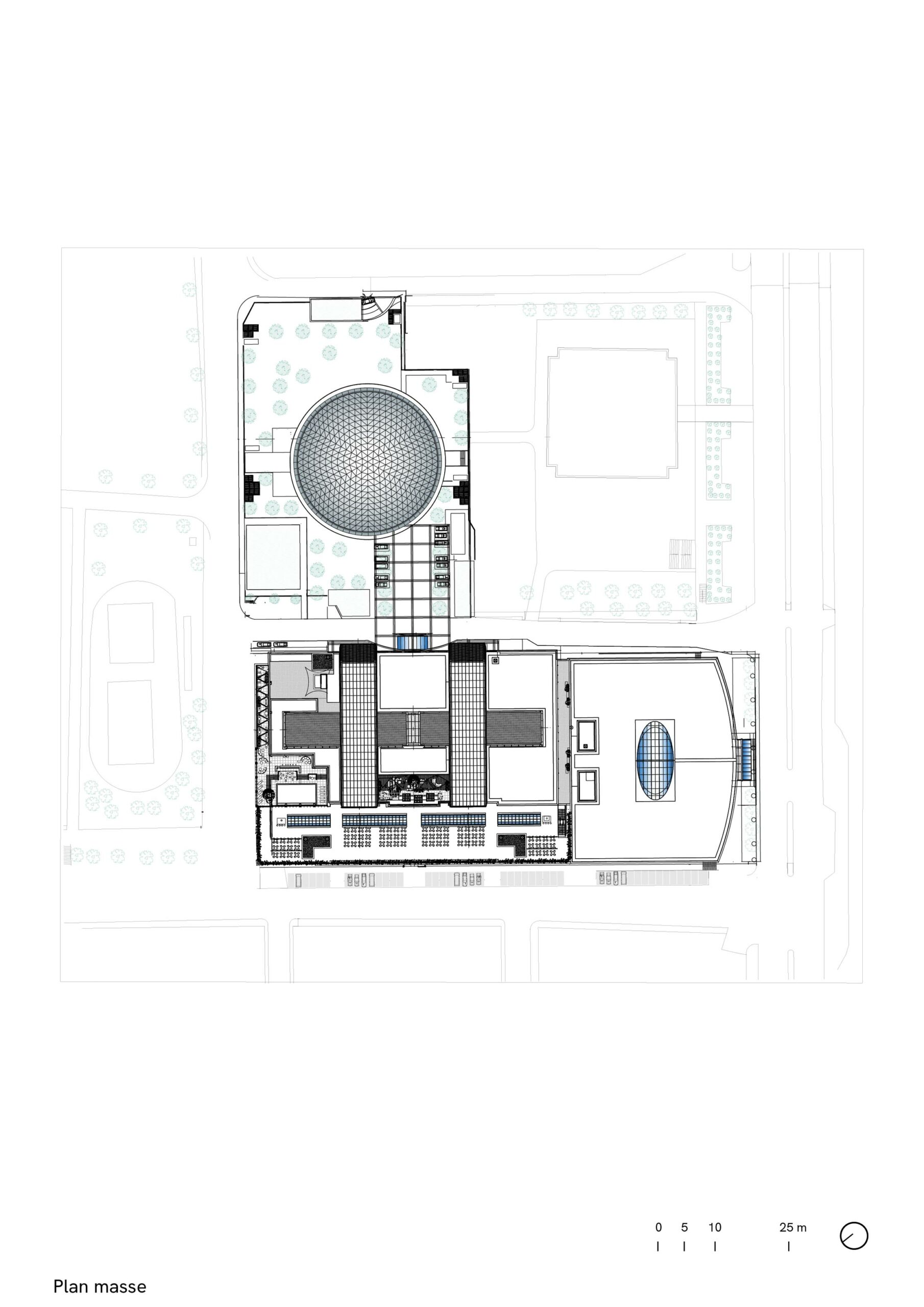 Complexe Park Mall, Setif, Algérie, plan masse