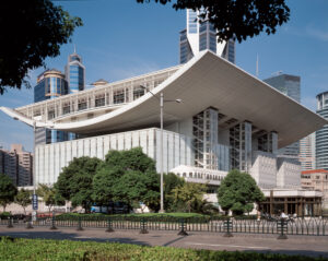 Opera de Shanghai, Chine, exterieur