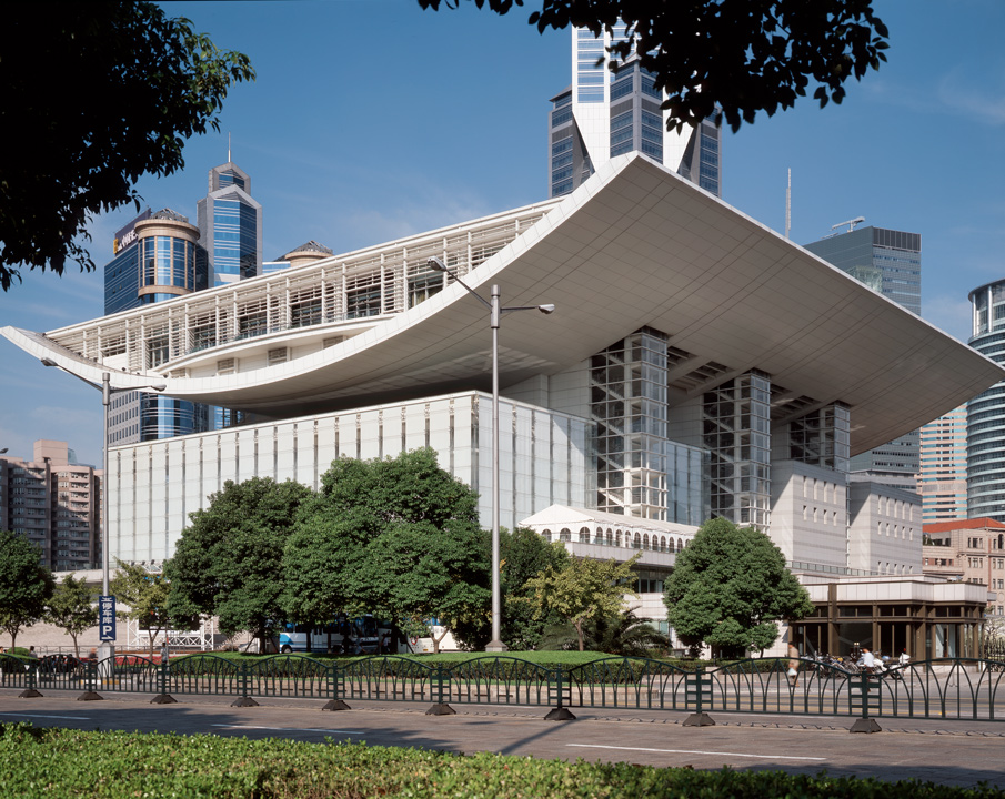 Opera de Shanghai, Chine, exterieur